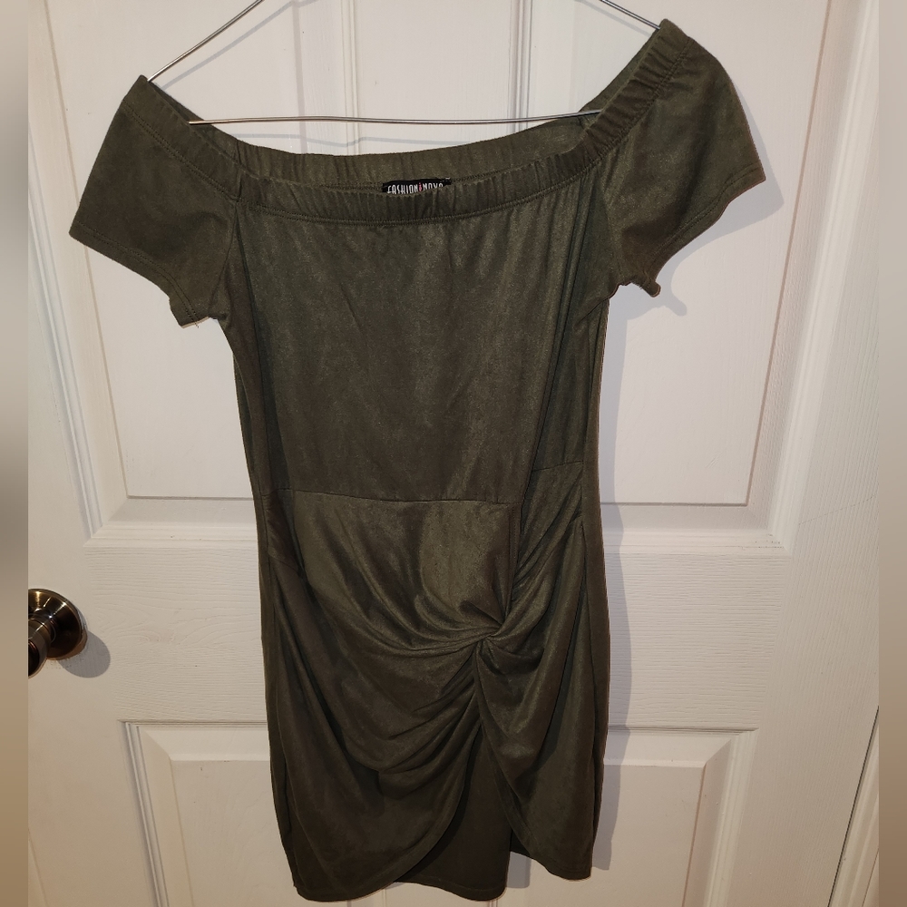 Velvet Olive mini dress